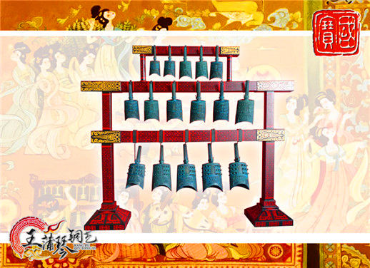 16件套系編鐘、編磬、特鐘、特磬，堂廟祭典用品